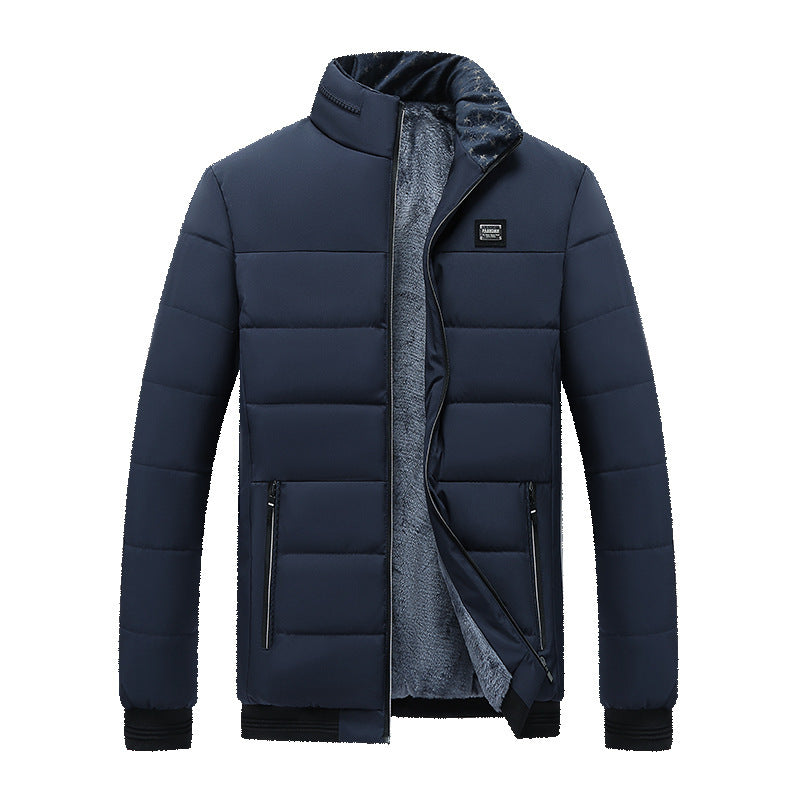 Men's Fashion Personality Fleece-lined Cotton-padded Jacket