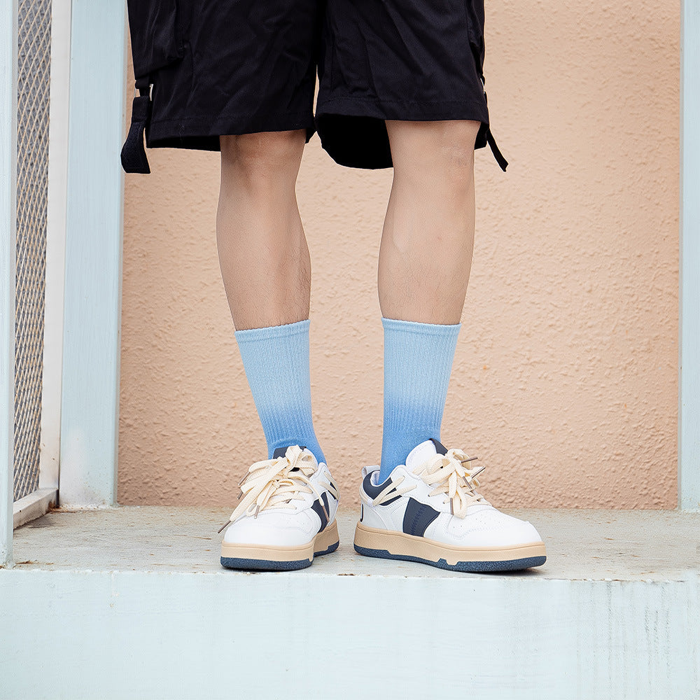 Gradient Tube Socks Tie-dye Basketball Athletic Socks