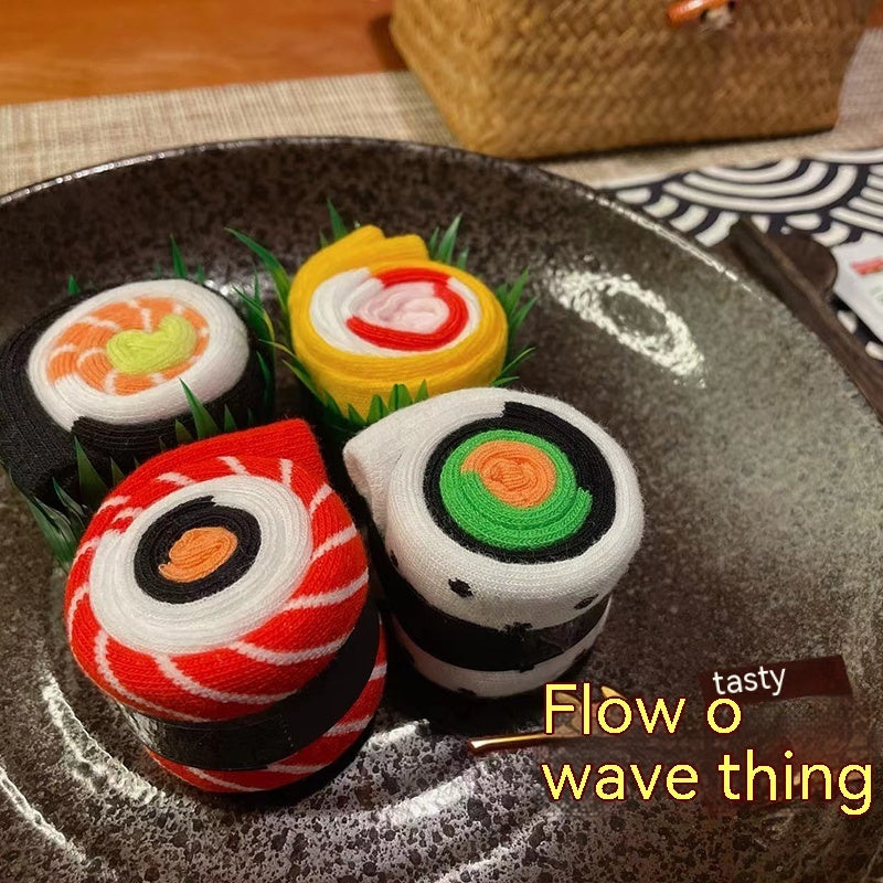 Fashion And Creative Simulation Sushi Socks