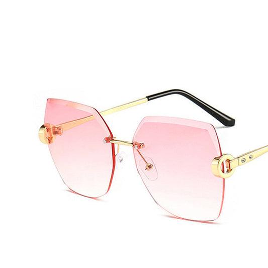 Polygonal Net Red Sunglasses Vibrato Trend Street Shooting Glasses