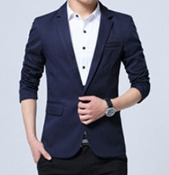 British Small Suit Men's Jacket Casual Korean Style Slim Fashion