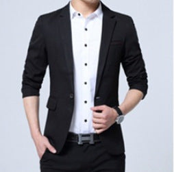 British Small Suit Men's Jacket Casual Korean Style Slim Fashion