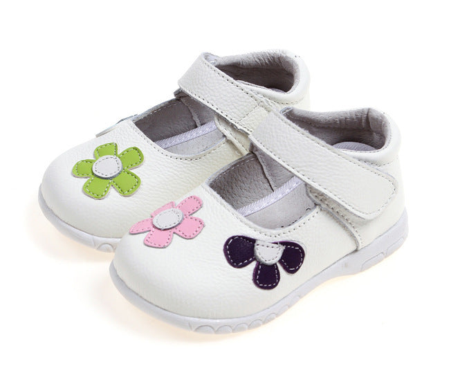 Leather Shoes Korean Princess Shoes Single Shoes Cowhide Children'S Shoes Baby Shoes