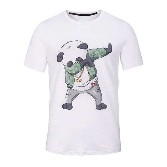 Panda print casual T-shirt