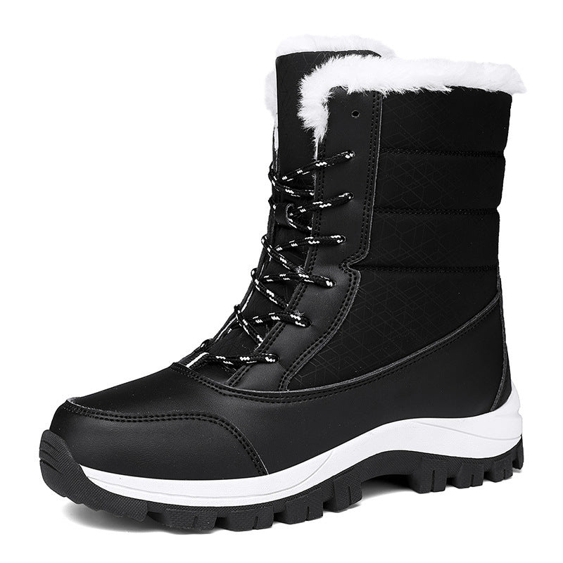 Velvet Warm Cotton Snow Boots High Cotton-padded Shoes