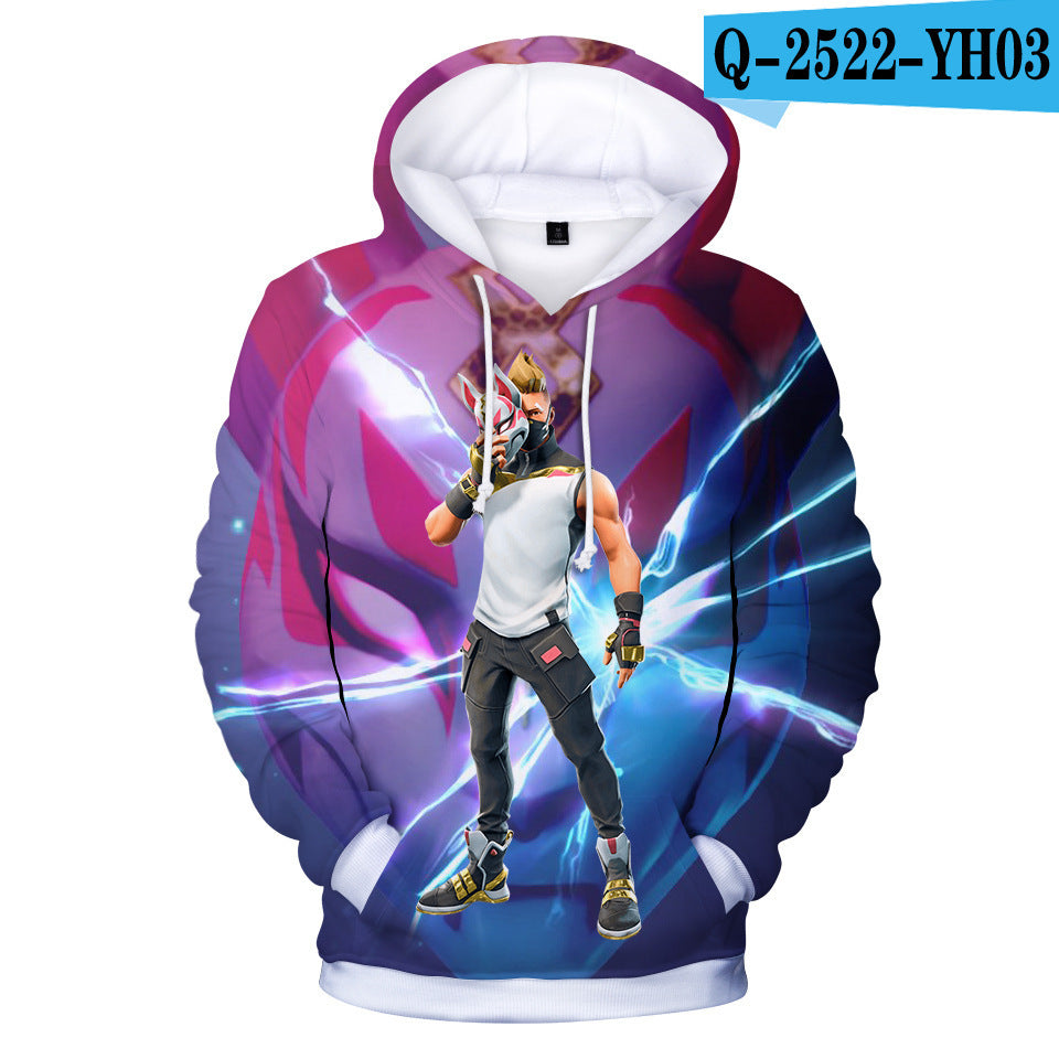 3D digital printing hooded sweatshirt