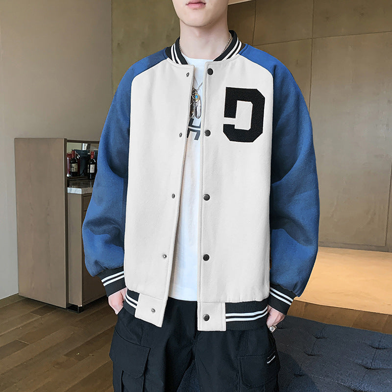 Student Plus Size Baseball Uniform Casual Jacket