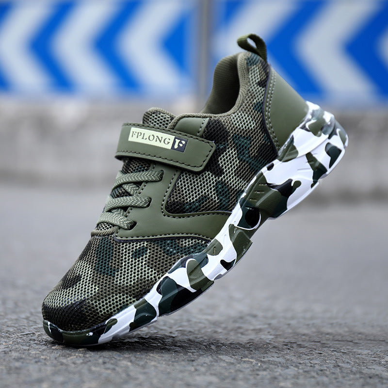 Children's Camo Shoes Light Sports Shoes Soft Bottom