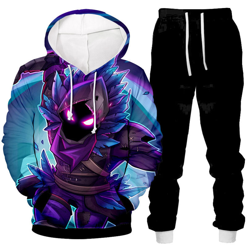 3D digital printing hooded sweatshirt