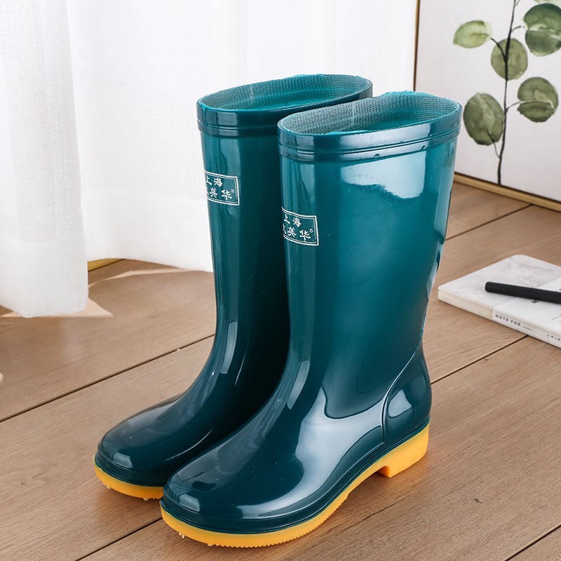 Rain boots waterproof shoes rubber shoes women