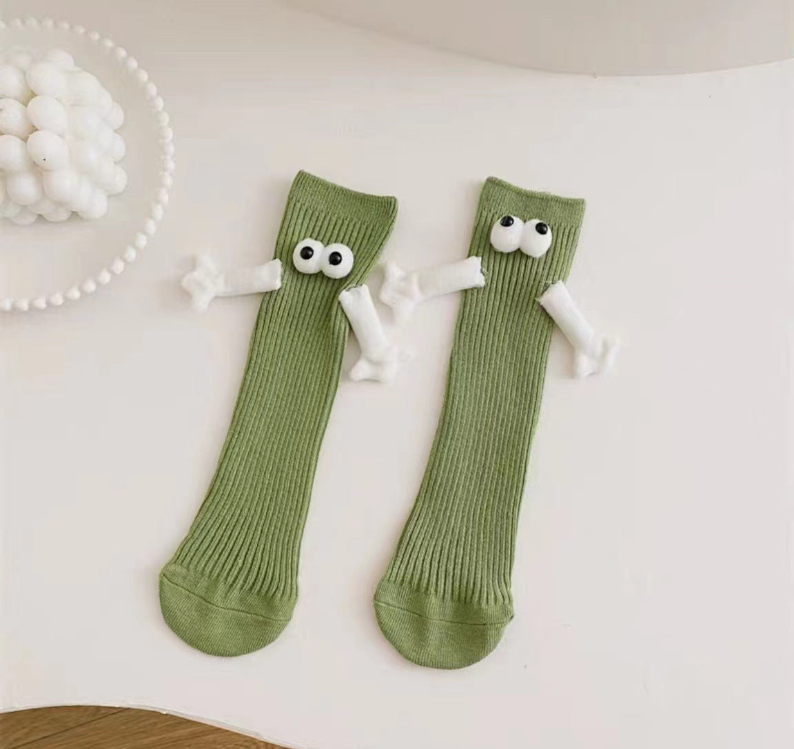 Cotton Magnetic Handle Cute Hand Socks Summer Tube Socks