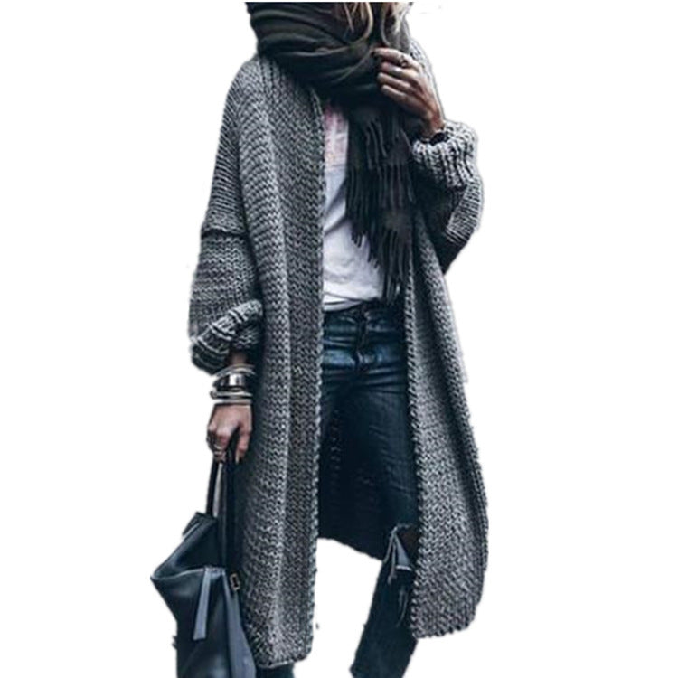 Long Sleeve Knit Casual Loose Cardigan Coat