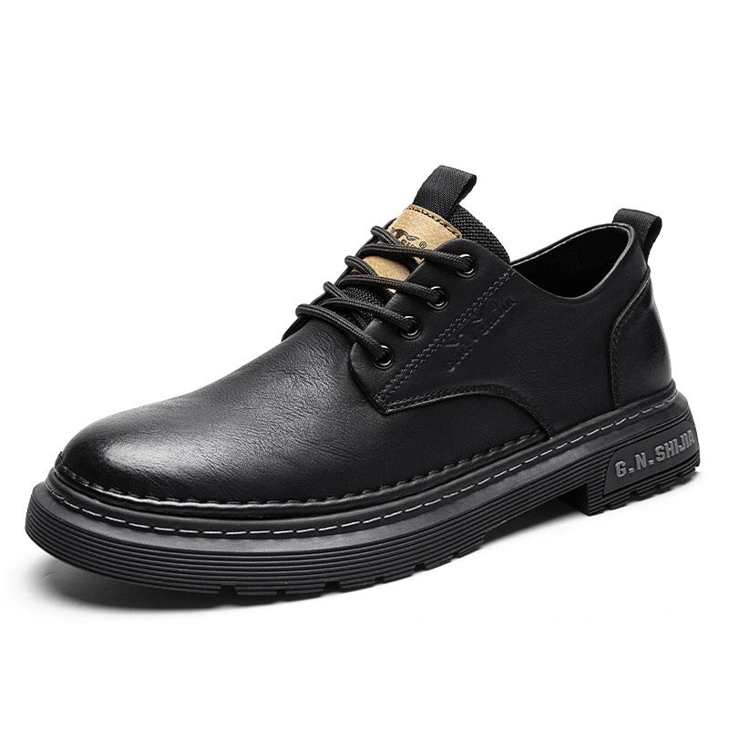 Men's Summer Breathable Casual Leather Shoes Martin Boots