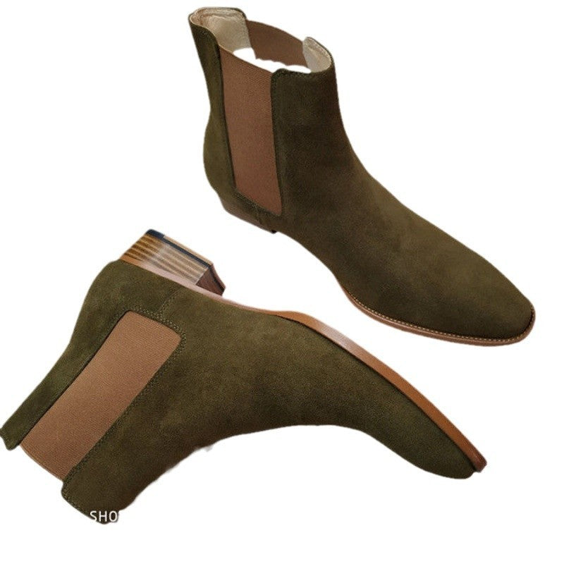 Men's FallWinter All-match Buckskin Martin Boots