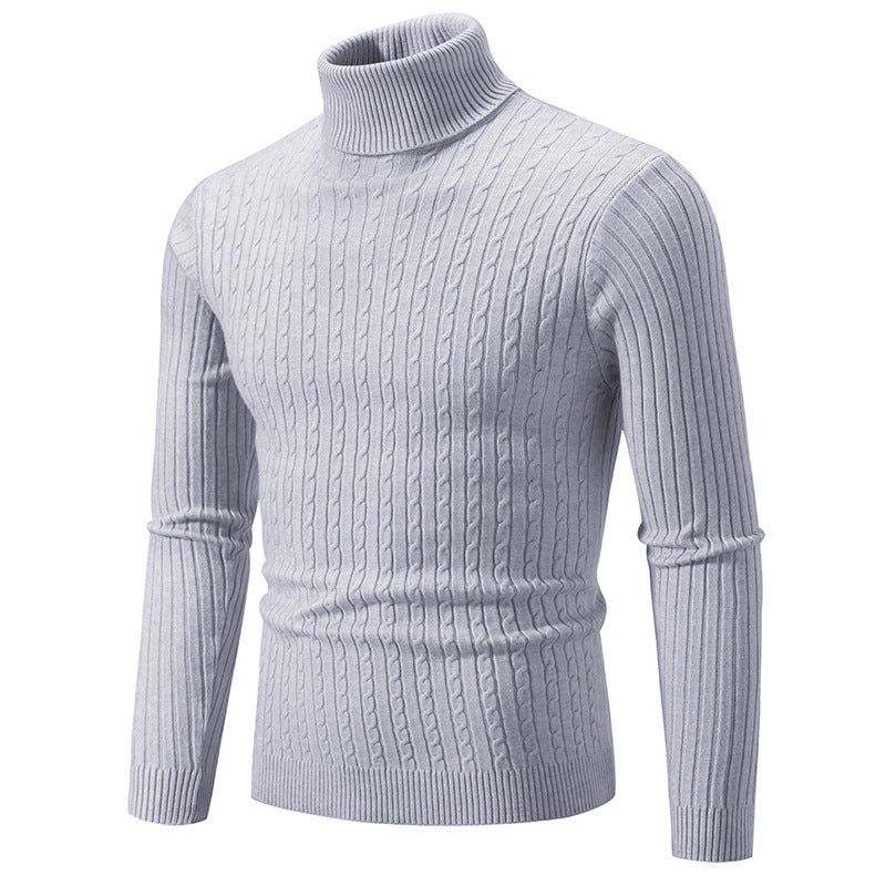 Retro Simple High Collar Bottoming Sweater Wear Casual Thin Slimming Knitwear