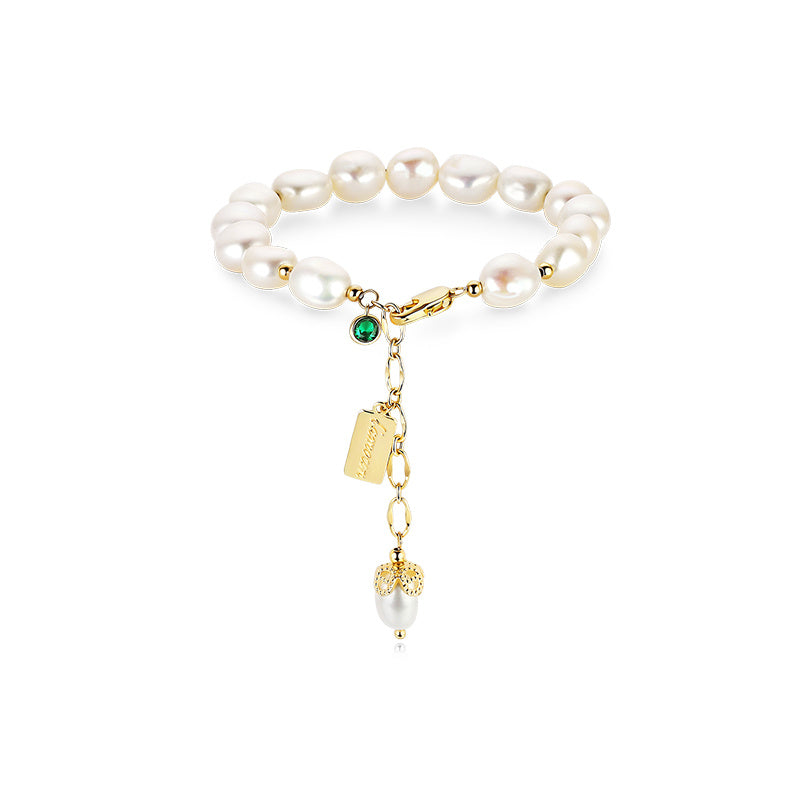 Natural Zircon Pearl Bracelet Luxury Jewelry