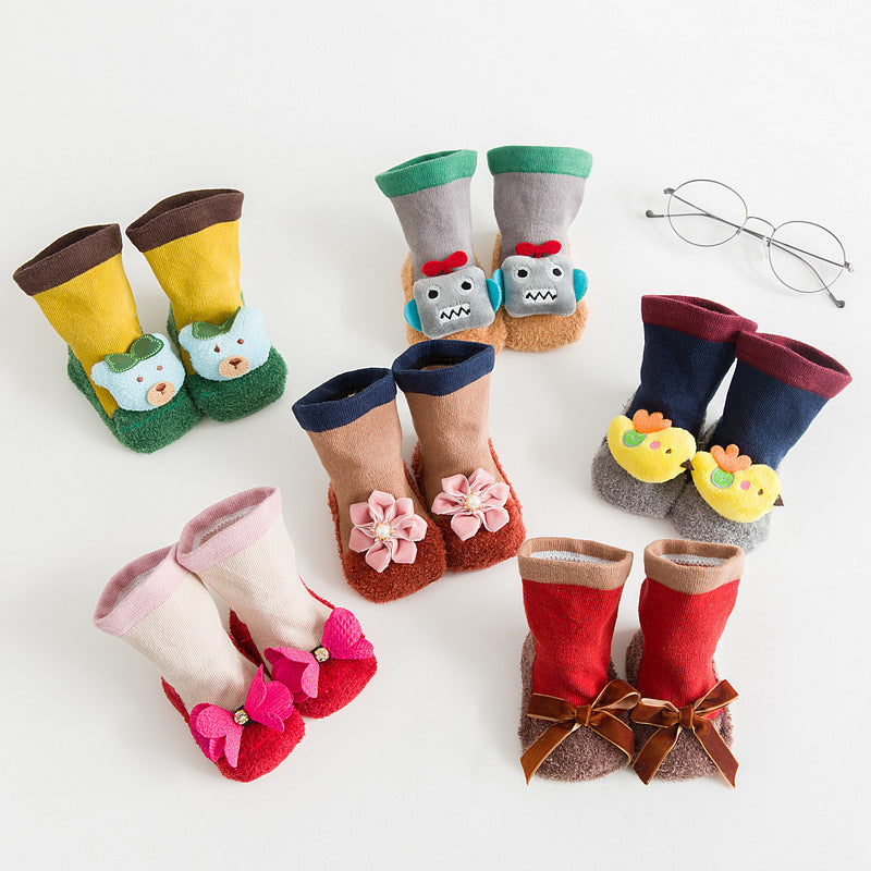 Non-slip Mid-calf Children's Floor Socks