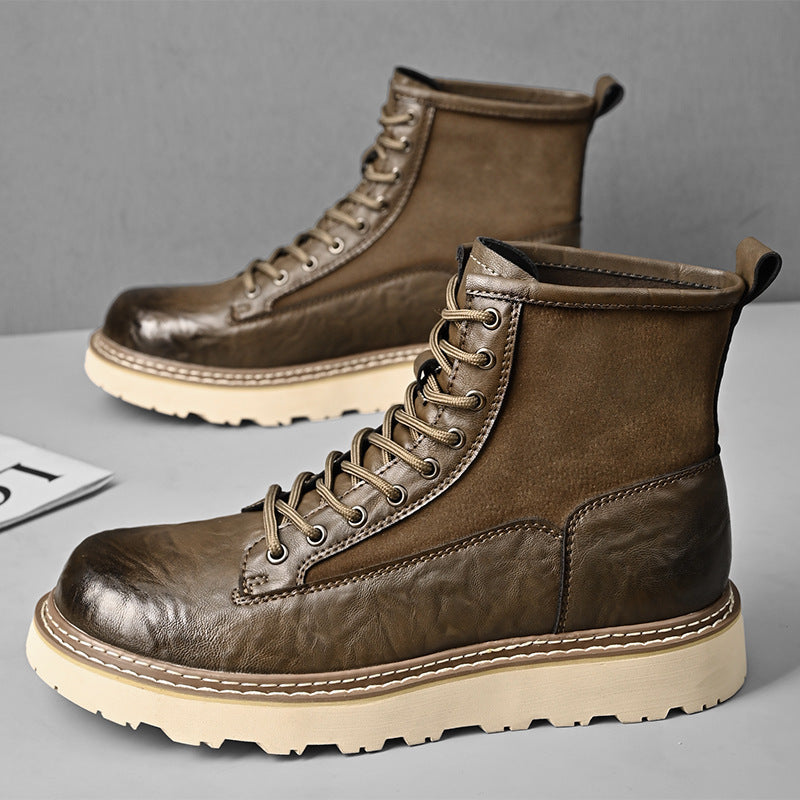 Trend Men's High-top British Style Working Boots