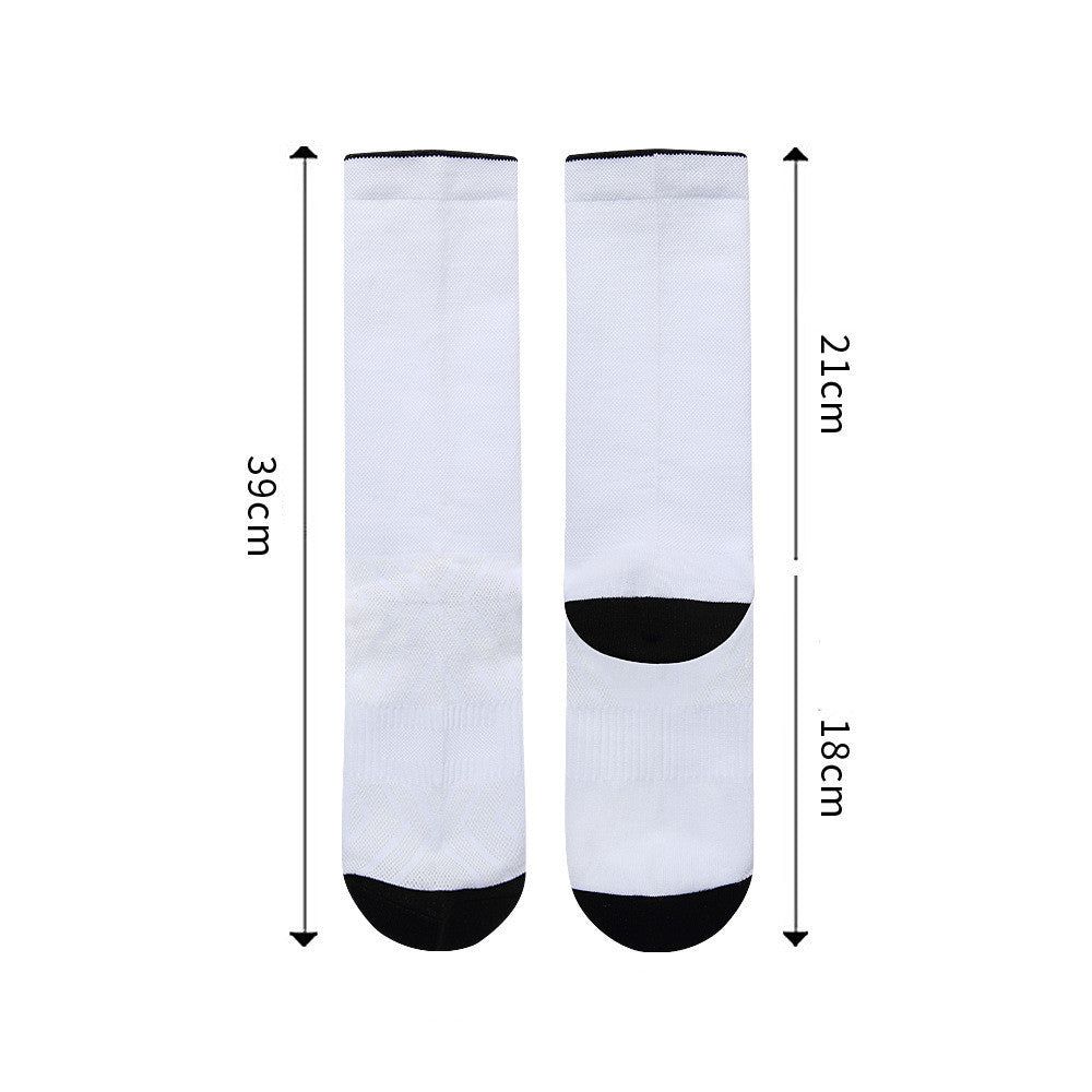 Polyester Plus Velvet Loop Nylon Sports Socks