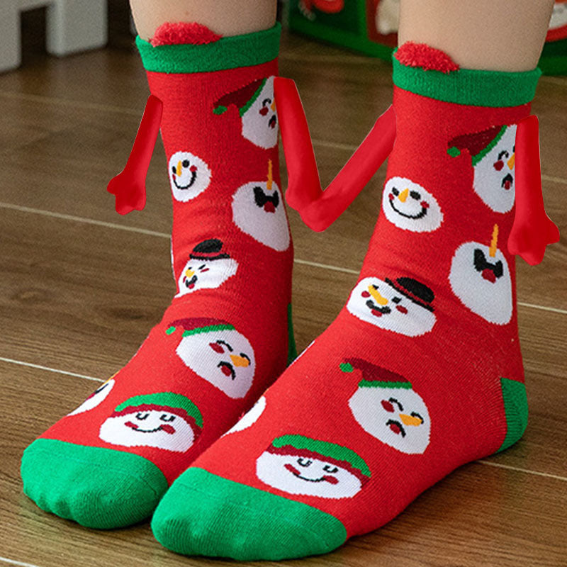 Christmas Stockings Autumn Winter Cotton Magnet Lodestone Hand Tube Socks