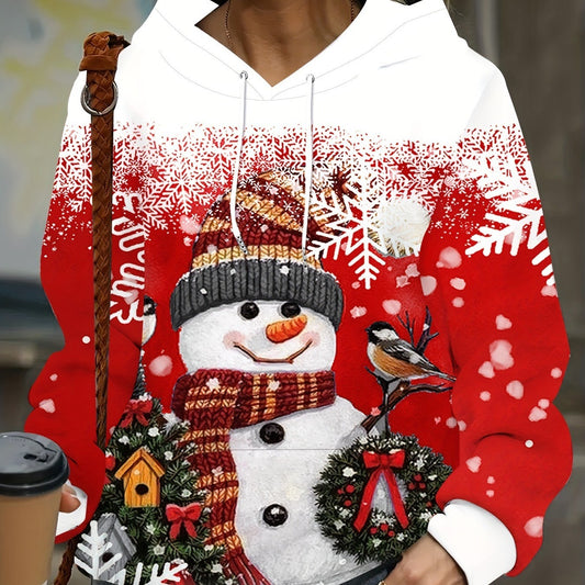 Ladies Christmas Theme 3D Printed Hoodie