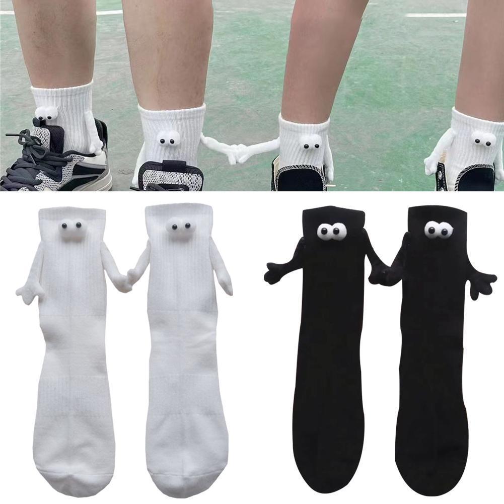 Cross-border Magnetic Suction 3D Doll Coulp Magnetic Couple Free Size Socks