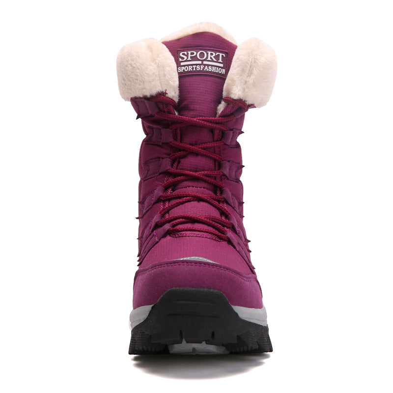 Velvet Warm Cotton Snow Boots High Cotton-padded Shoes