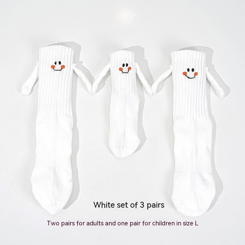 Magnetic Hand-holding Socks For Boys And Girls Tube Socks