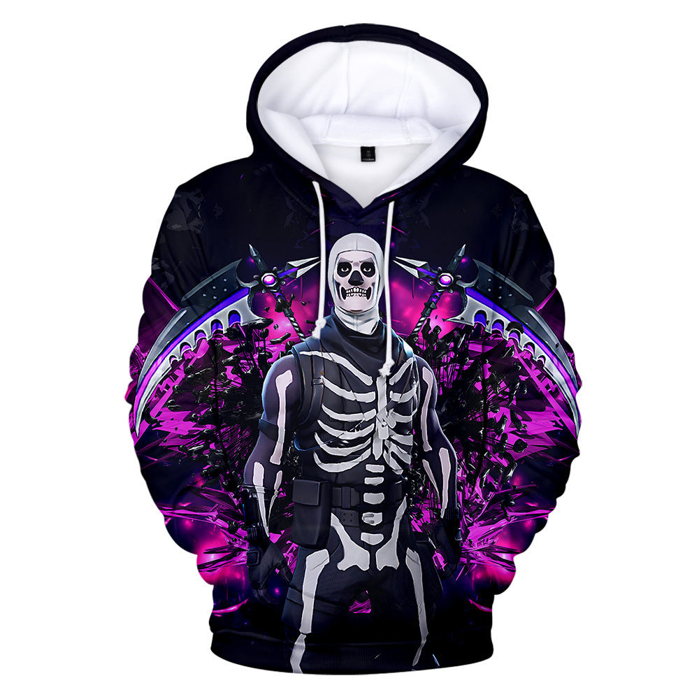 3D digital printing hooded sweatshirt