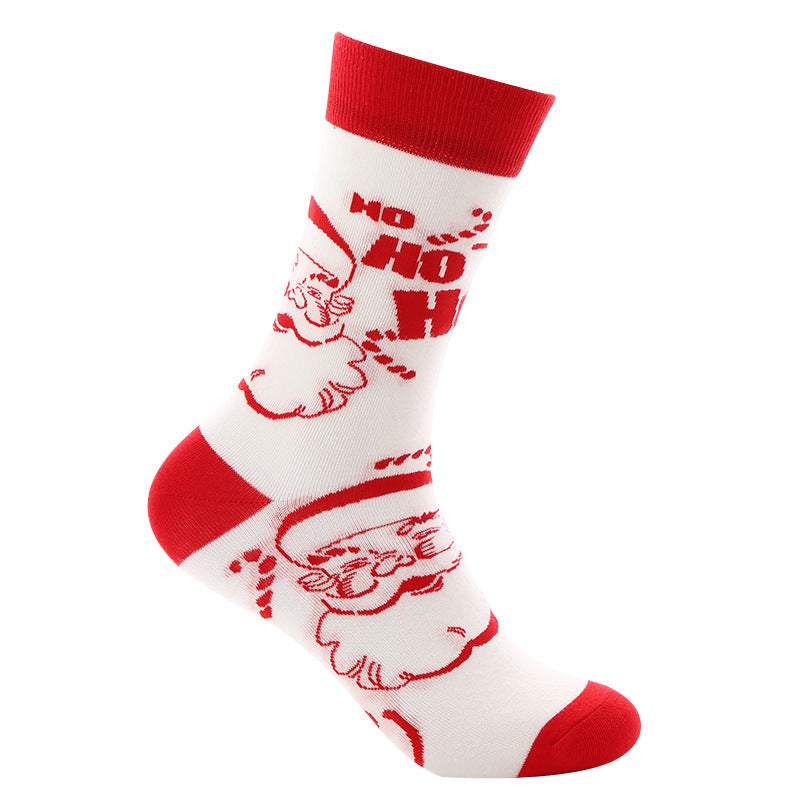 Christmas Tube Female Santa Claus Cotton Socks