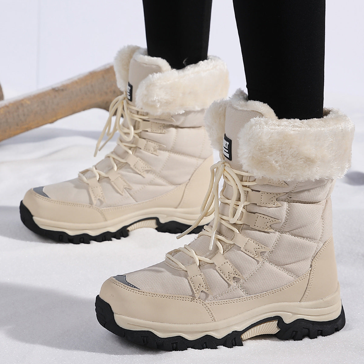 Velvet Warm Cotton Snow Boots High Cotton-padded Shoes