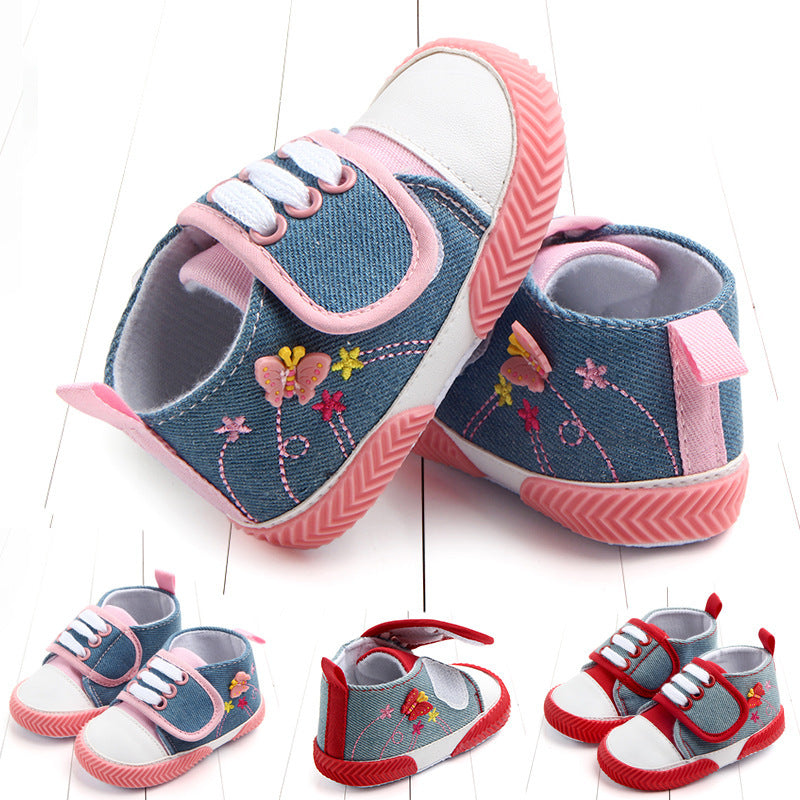 Butterfly baby shoes soft soled walking shoes