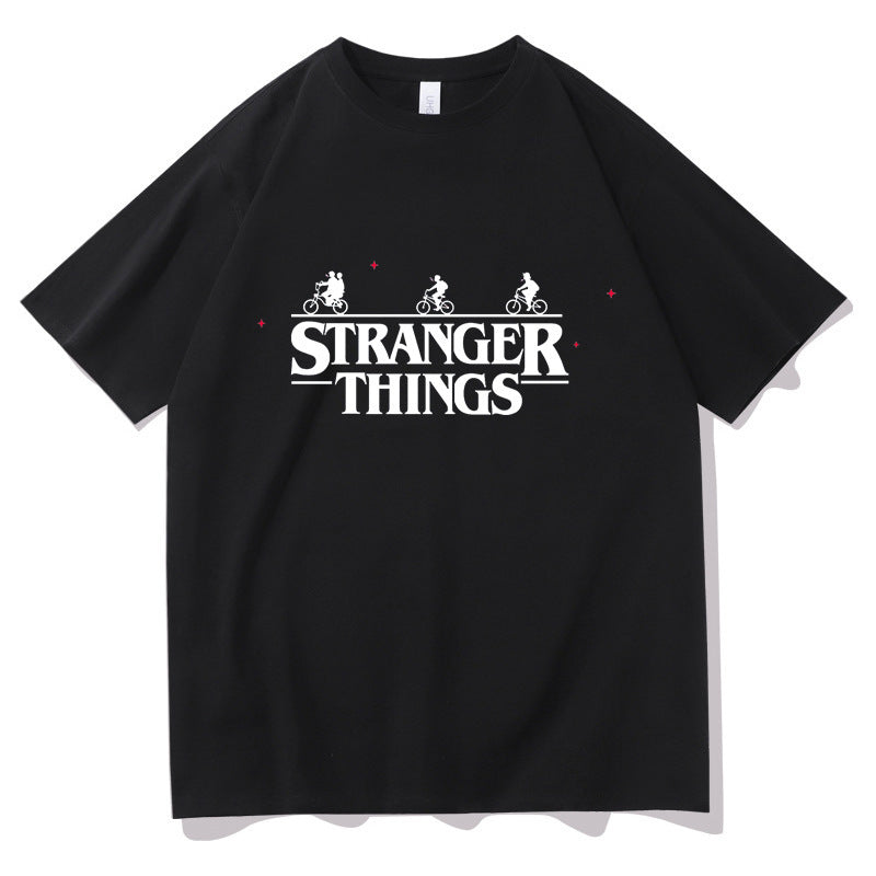 Stranger Things Printed T-shirt Thin Top Short Sleeve