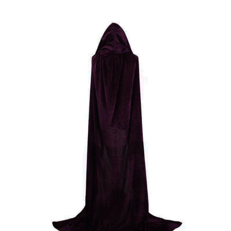 Halloween Party Dense Velvet Death Cloak Suit