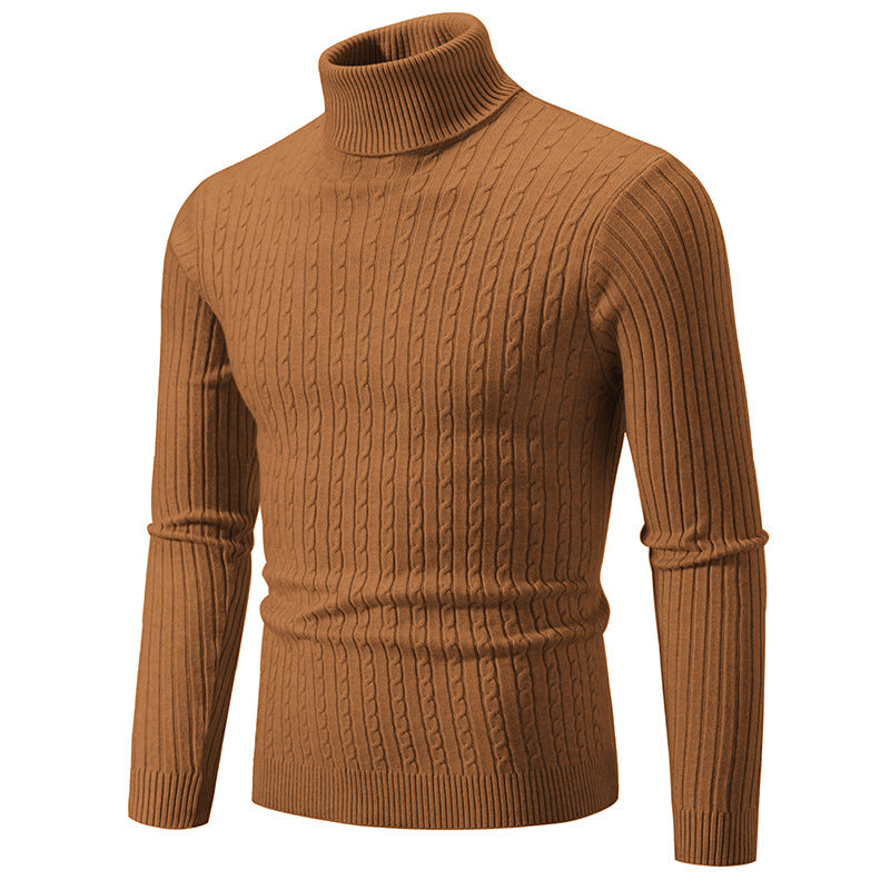 Retro Simple High Collar Bottoming Sweater Wear Casual Thin Slimming Knitwear