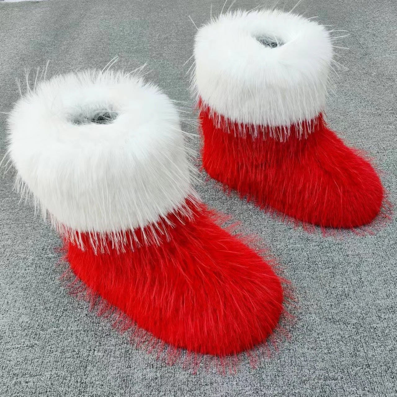 Christmas Plush Boots Suit Autumn And Winter Warm