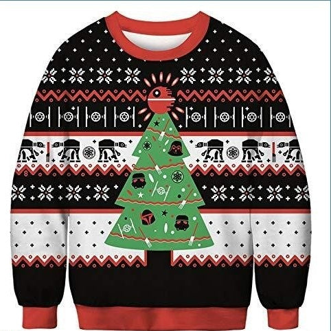 Christmas New Round Neck Sweater Casual Printed Couple Wear