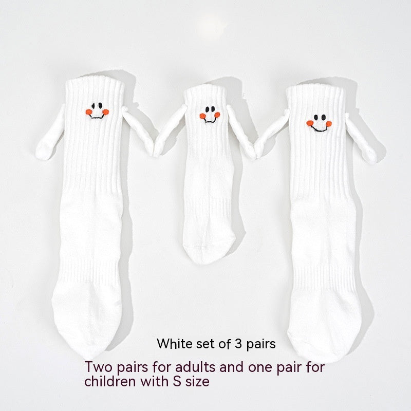 Magnetic Hand-holding Socks For Boys And Girls Tube Socks