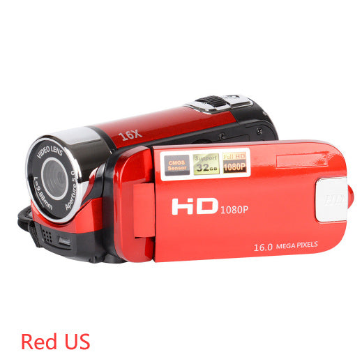 Vlog Camera 1080P Full HD 16 Million Pixel DV Camcorder Digital Video Camera Screen 16X Night Shoot Zoom Digital Zoom