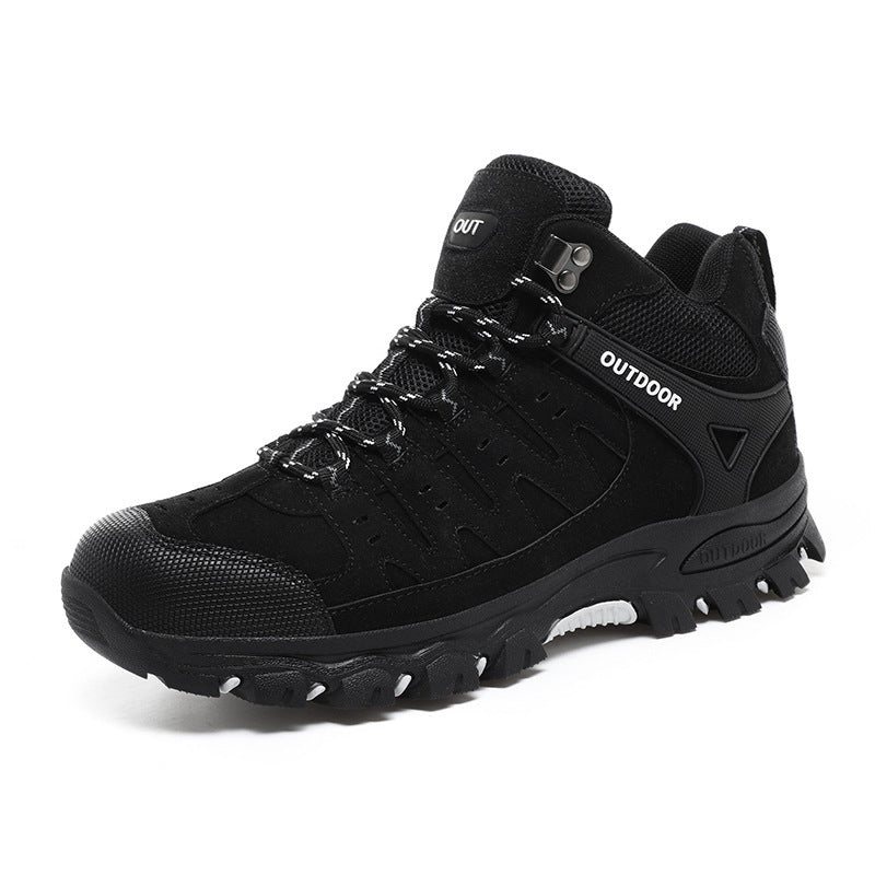 Plus Size Hiking Shoes Men's High-top Hiking Non-slip Wear-resistant