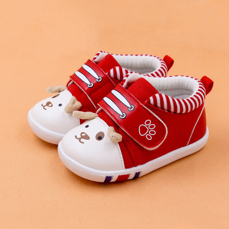 Baby cartoon toddler shoes baby shoes non-slip toe cap