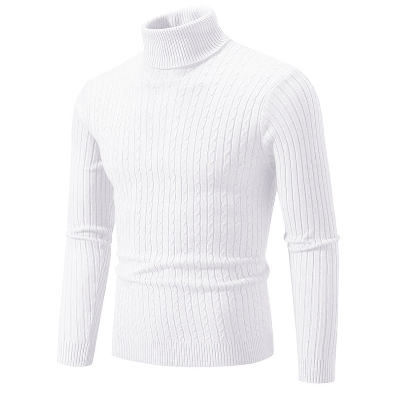 Retro Simple High Collar Bottoming Sweater Wear Casual Thin Slimming Knitwear