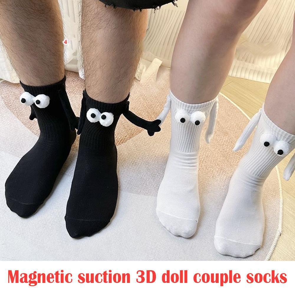 Cross-border Magnetic Suction 3D Doll Coulp Magnetic Couple Free Size Socks