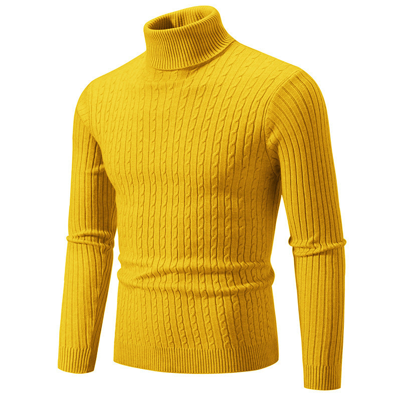 Retro Simple High Collar Bottoming Sweater Wear Casual Thin Slimming Knitwear