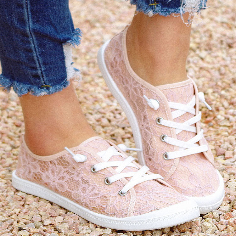 Lace Flats Shoes Summer Fashion Casual Shoes Women