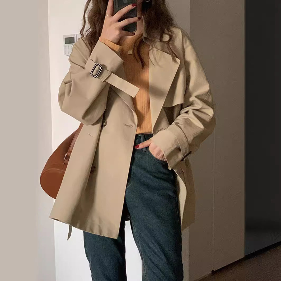 Early Spring Autumn New Trench Coat Coat Women's Short