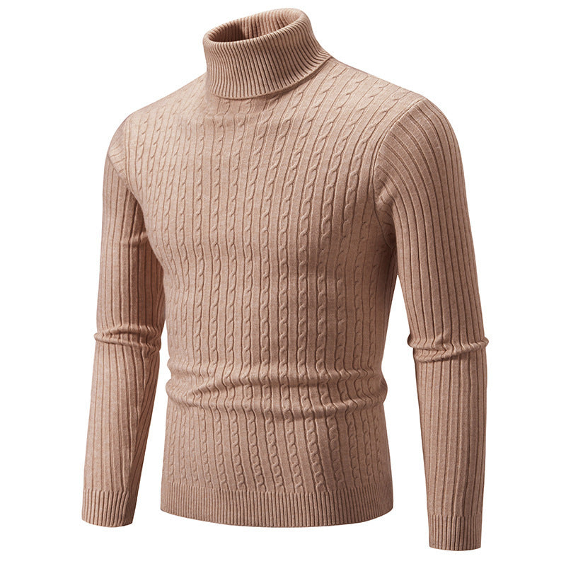 Retro Simple High Collar Bottoming Sweater Wear Casual Thin Slimming Knitwear