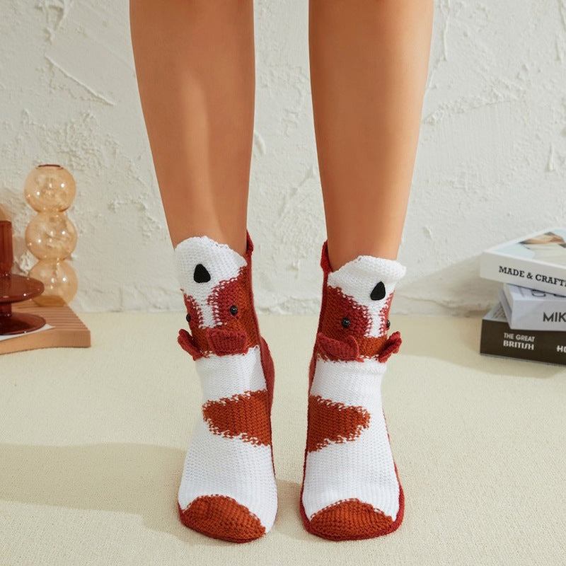 Fashionable Knitted Handmade Crochet Warm Socks