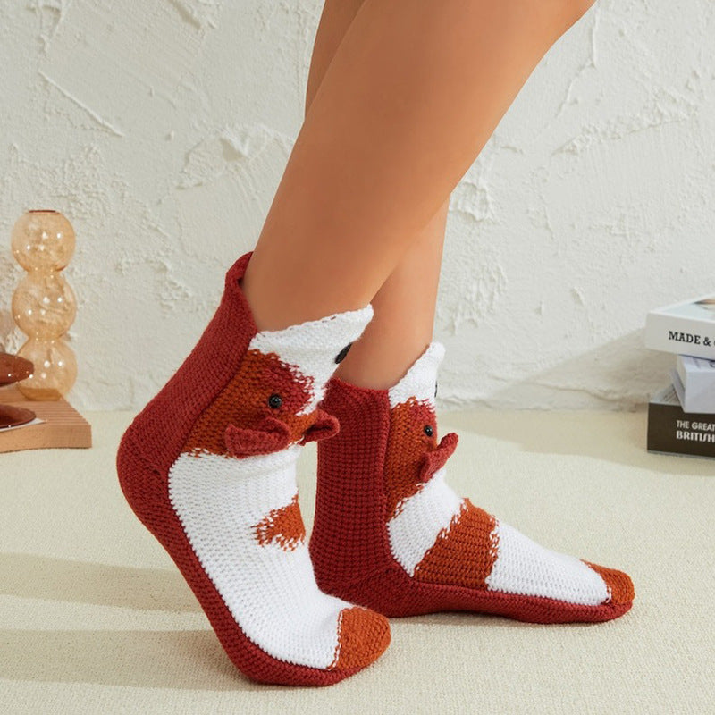 Fashionable Knitted Handmade Crochet Warm Socks