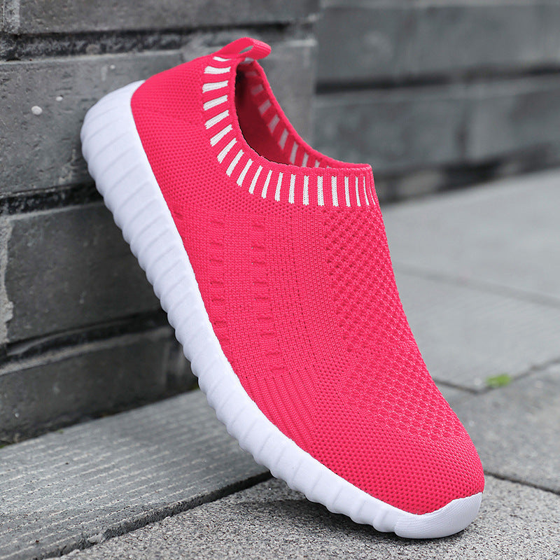 Fashion Slip On Female Walking Shoes Lightweight Flat Shoes Women